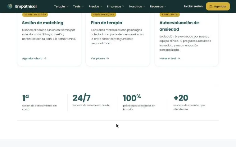 Servicios y cifras de Empathical