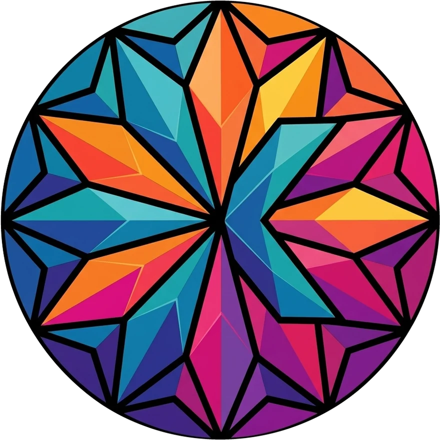 Emblema de Kaleidoscopio Digital